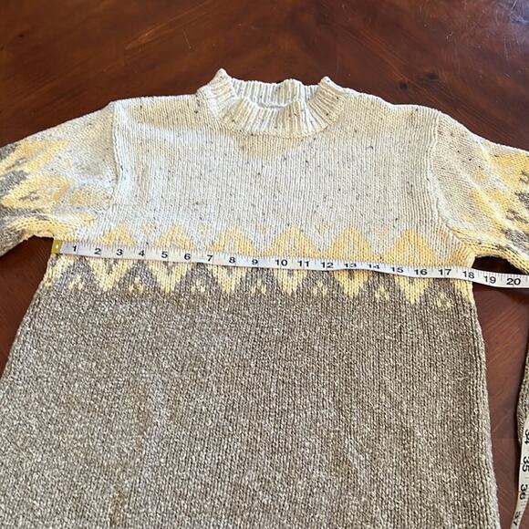 St. John’s Bay Multicolor Pullover Sweater Woman Size Medium Mock Turtleneck - Picture 5 of 7